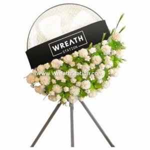 พวงหรีดพัดลมอุตสาหกรรมจากร้าน Wreath Station